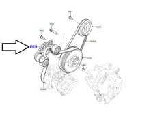 106123462 LR170967 T2H56846 Kayış Gergisi Orijinal
