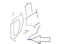 New Defender Rear Right Door Inner Seal LR131212 LR163143