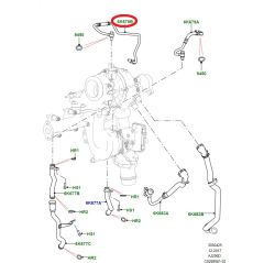 LR081639 JDE39581 Turbo Oil Inlet Hose