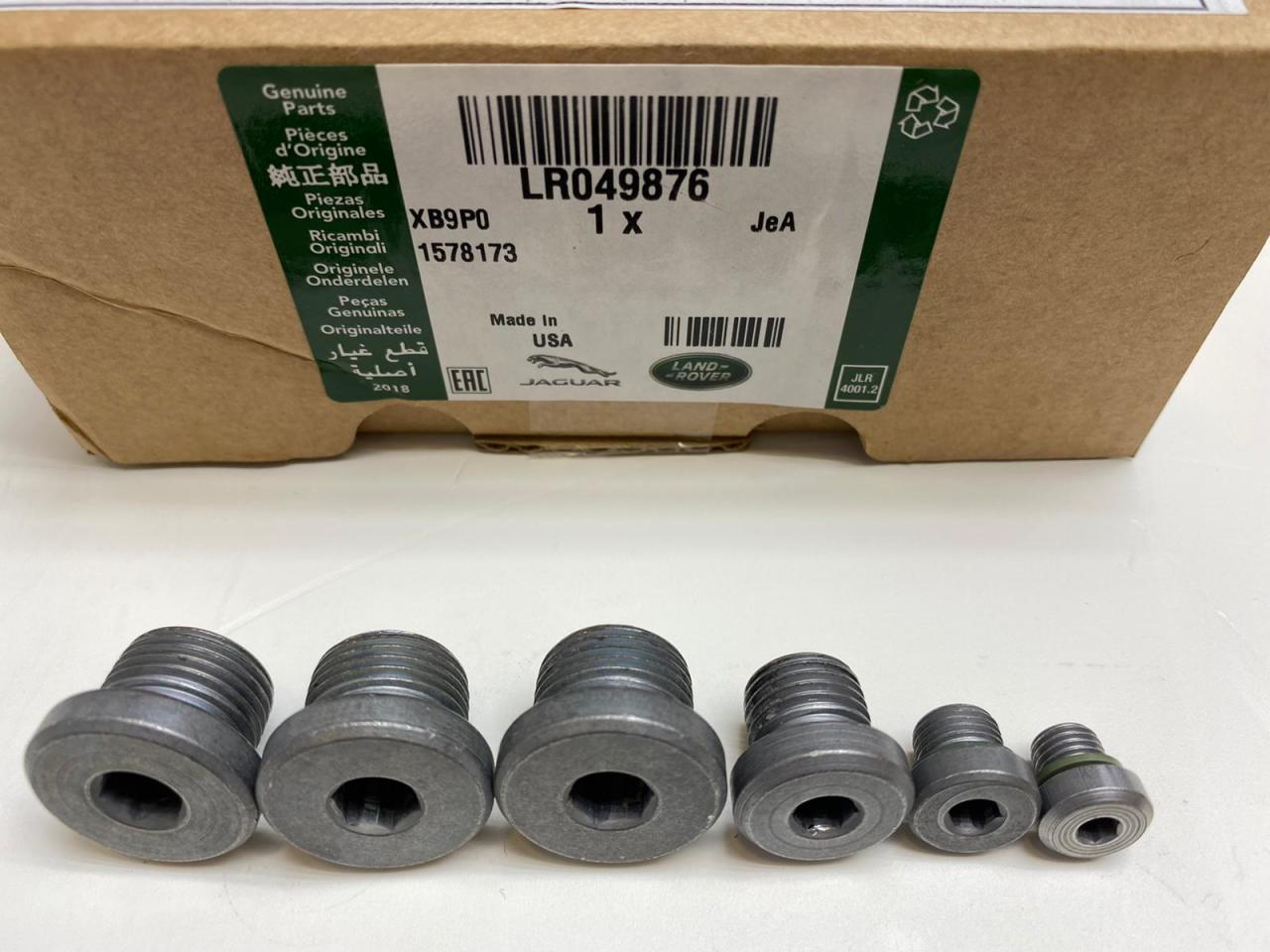 Range Rover Evoque Discovery Sport Transmission Plug Kit LR049876