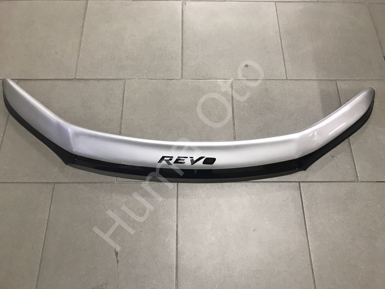 Hilux Revo Hood Spoiler Black Silver