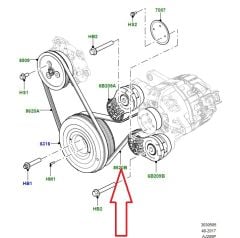 LR186381 LR100930 T4A50893 T4A35907 Belt Phev 2.0 Gasoline