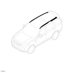 VPLRR0155 Tavan Çıtası / Rayı Siyah Discovery 5 Orijinal