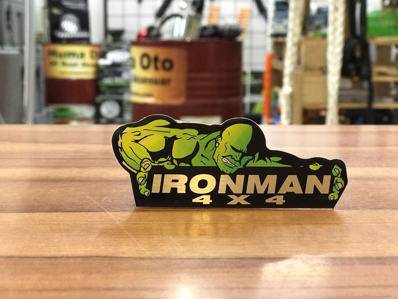 Ironman 4x4 Bumper Plate Logo