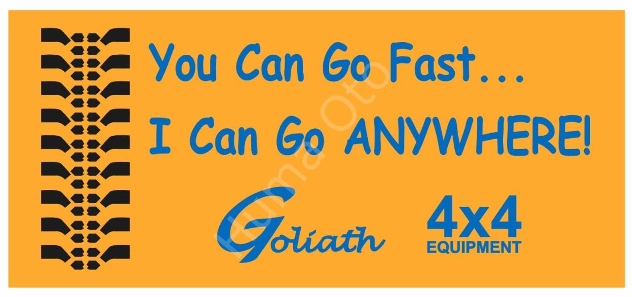 Goliath You Can Go Fast Sticker