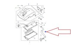 LLH500180 LLH000070 Yağ Buhar Hortumu Td5 Discovery 2