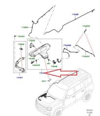 LR181140 LR129812 Wiper Water Container Defender