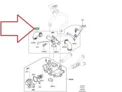 LR036058 Termostat Yuvası Üst 4.4 V8 Dizel Range Rover