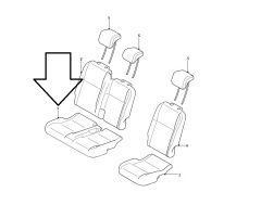 Defender Rear Seat Leather LR069064