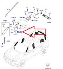 LR131989 Rear Boarding Support Handle Defender