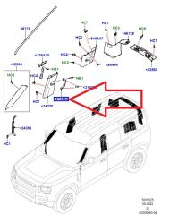 LR131990 Rear Boarding Support Handle Defender