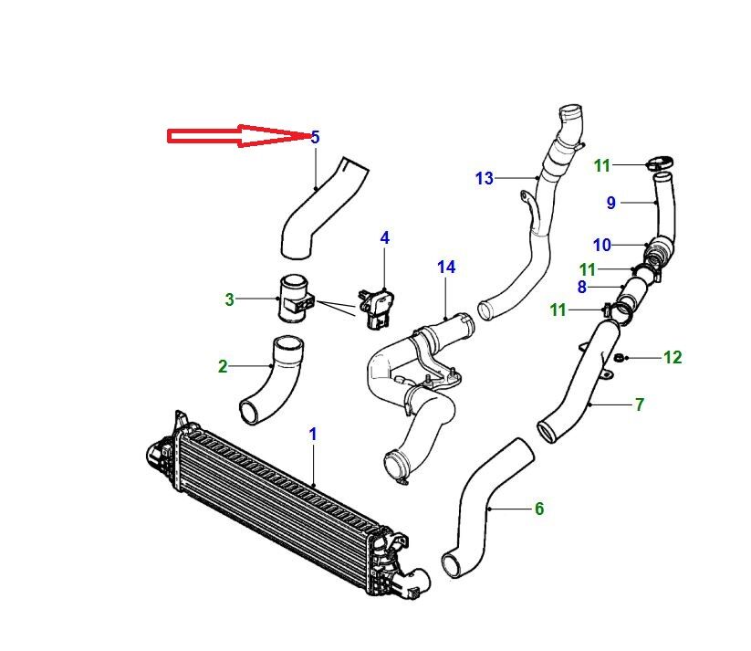 C2S26986 Intercooler Hortumu