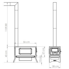 Outdoor Paslanmaz Çelik Çadır ve Kamp Sobası Kuzineli