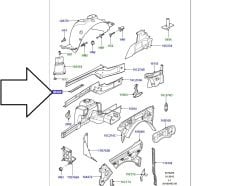 Range Rover 2002-2012 Sağ Ön İç Çamurluk Destek Sacı ADR760101
