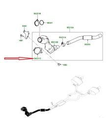 LR118877 LR092891 T2H40362 T2H32767 Exhaust Clamp