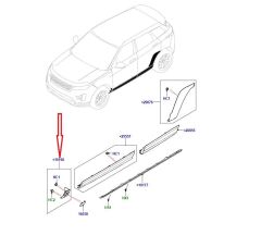 LR137457 Sol Ön Çamurluk Kaplaması Evoque