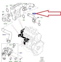 LR117900 LR078586 JDE40359 JDE38546 Termostat ByPass Borusu 2.0
