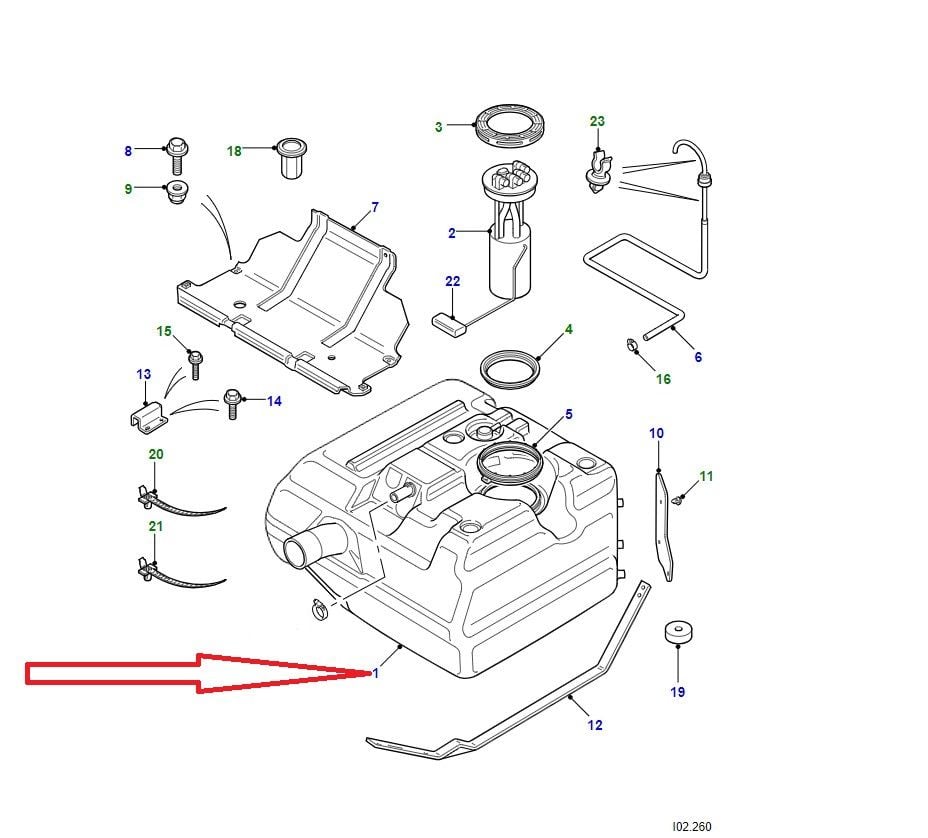 71C00-33014-AA Mazot Deposu Puma Defender 110