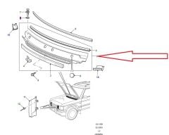 Discovery 2 Under Windshield Grille JAK000010PMA JAG100110
