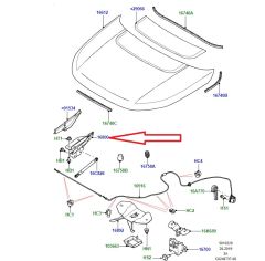 LR075406 LR072436 LR061281 Kaput Menteşesi Sol Discovery Sport