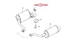 C2C32948 Exhaust Mounting Bracket Rubber Britpart