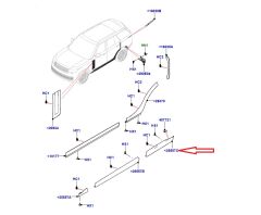 LR173212 LR154178 Kapı Kaplaması Sağ Arka Range Rover