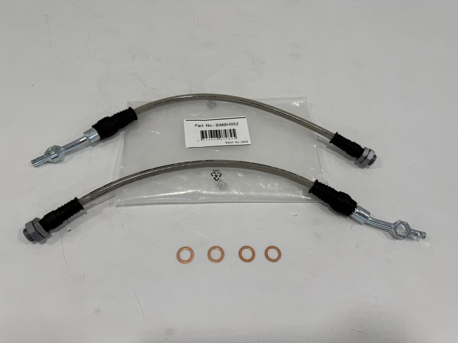 BIMBH052 Land Cruiser 200 VX200 Stage 2 Rear Big Brake Hose Kit