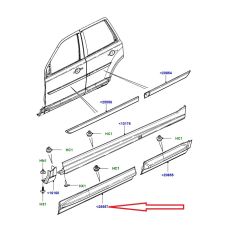 Freelander 2 Left Front Door Bottom Molding LR062503