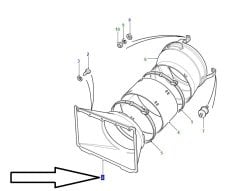 Defender 2.5 Radiator Fan Hood NTC3937 ESR335 NTC3936-LD