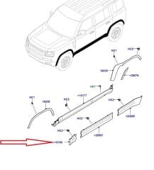 LR175931 LR149402 LR146717 Ön Sol Çamurluk Kaplaması Orijinal
