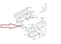 LR124788 LR006491 Stud Bushing Exhaust Manifold 2.2 Diesel
