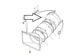 Otokar Defender 2.5 Fan Davlumbazı Arka ETC4989-L