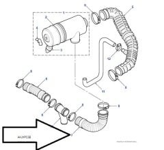 Defender 300 Tdi Hava Filtre Hortum ESR3032