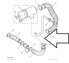 Defender 300 Tdi Engine Breather Hose LLH500200