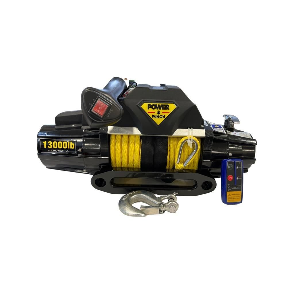 13000 LB Sarı Sentetik Halatlı S Serisi Power Vinç