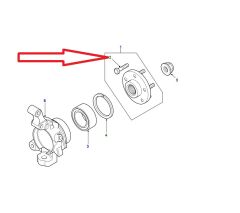 CLP9037L Wheel Stud Front and Rear Freelander 1