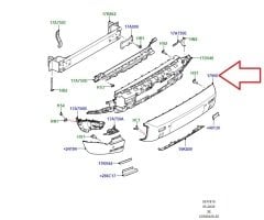 New Defender Rear Bumper LR137787