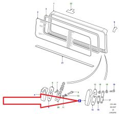 Defender Windshield Frame Bracket Right MUC7911
