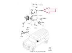 New Defender Mirror Cover Left LR132572
