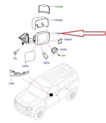 New Defender Right Mirror LR132553