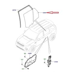 LR058836 Kapı Camı Sol Arka Discovery Sport