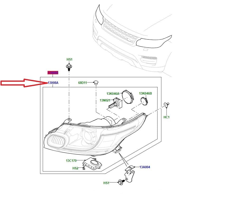 LR087061 Far Sol Range Rover Sport
