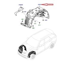 LR190072 LR183532 Çamurluk Davlumbazı Ön Sağ