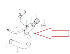 WLH100570 Diesel Filling Hose Original Defender