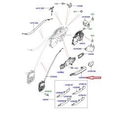 LR040308 LR025403 T2H2881LML Kapı Açma Kolu Dış