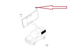 LR184784 Rear Side Window Left New Defender 90