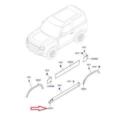 LR131584 Kaplama Kapı Sağ Ön Defender