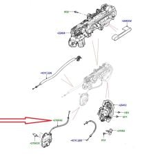 LR169621 Soft Close Actuator Rear Door RH/LH