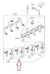LR105427 T2H33701 Enjektör Bosch