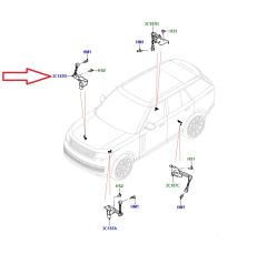 LR175623 LR153360 Sensor Air Suspension Front RH